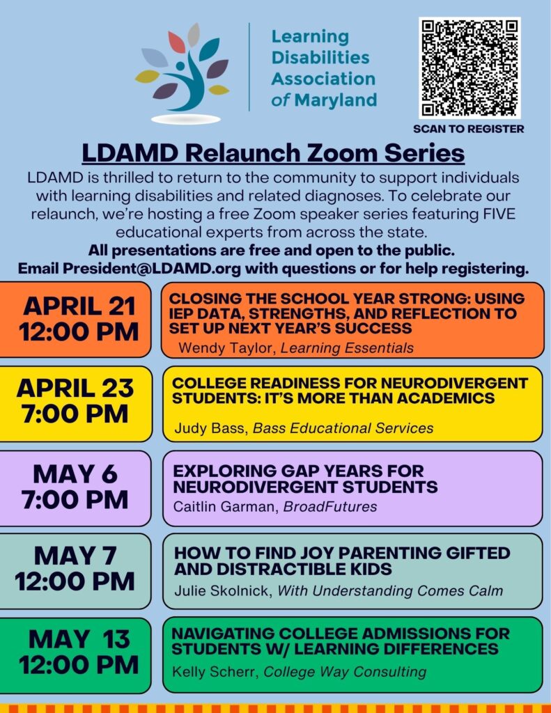 LDAMD Speaker Series